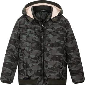 img 4 attached to Stay Warm and Stylish with Boys' Winter Puffer Jackets in Jackets & Coats