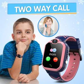 img 3 attached to 📱 Kids Smartwatch Phone for Boys Girls | Two-Way Call, Alarm Clock, SOS | Birthday Gifts for Kids 3-12