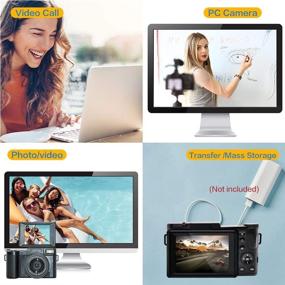 img 2 attached to 📸 2,7К 30МП Ультра HD Влоггинг Камера с 4X Цифровым Увеличением, Flip Экраном, Ретрактируемой Вспышкой, YouTube Камера - Включает 32ГБ Micro SD Карту и 2 Батареи
