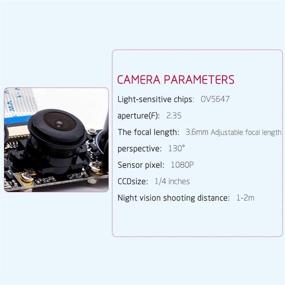 img 2 attached to 📸 Enhance Your Raspberry Pi Experience with KEYESTUDIO Raspberry Pi Camera Module 4B: Night Vision, Focal Adjustable, Wide Angle, 5MP 1080P, and Compatible with All RPI Boards