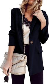 img 3 attached to Ivay Womens Casual Blazers Lightweight Women's Clothing