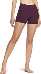 img 4 attached to 🔥 High Waisted Bike Shorts for Women: TSLA 1 or 2 Pack, with Pockets - Perfect for Workout, Running, and Yoga