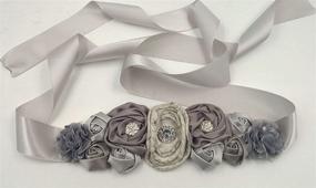 img 2 attached to 🌸 Floral Fall Flowers Maternity Sash: A Romantic Wedding Belt SH-02