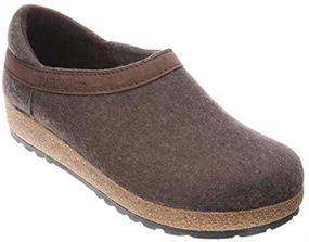 img 4 attached to 👞 Men's Charcoal HAFLINGER GZH Clog Shoes, Size 44 - Mules & Clogs