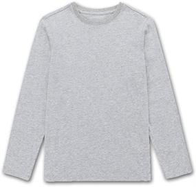 img 4 attached to DEESPACE Long Sleeve Crewneck 3 12Years 11 12Years Girls' Clothing in Tops, Tees & Blouses