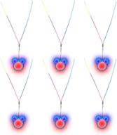 adults flashing mouse pendant necklace pack логотип
