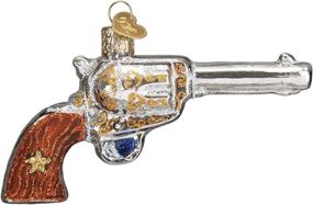 img 4 attached to Western Revolver Old World Christmas Ornaments: 🔫 Gun Collection Glass Blown Ornaments for Christmas Tree