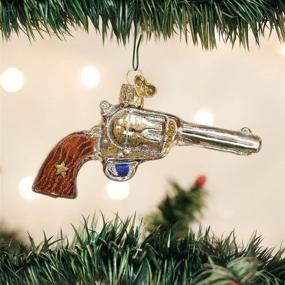 img 3 attached to Western Revolver Old World Christmas Ornaments: 🔫 Gun Collection Glass Blown Ornaments for Christmas Tree