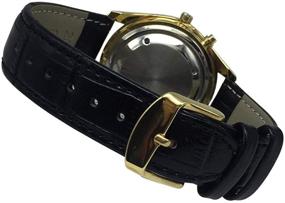img 1 attached to English Talking Function Leather Golden Women's Watches for Wrist Watches
