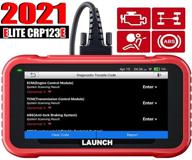 🔍 [2021 new elite] launch crp123e obd2 scanner - engine/abs/srs/transmission diagnostic scan tool with battery test, autovin, 5" touchscreen, wifi free update - car code reader for all cars логотип