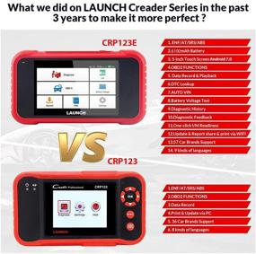 img 2 attached to 🔍 [2021 New Elite] LAUNCH CRP123E OBD2 Scanner - Engine/ABS/SRS/Transmission Diagnostic Scan Tool with Battery Test, AutoVIN, 5" Touchscreen, WiFi Free Update - Car Code Reader for All Cars
