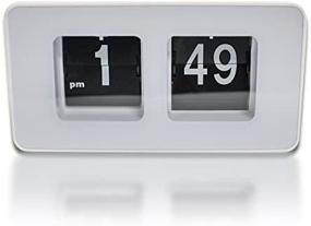 img 2 attached to 🕒 Zinnor Auto Flip Clock: Stylish Modern Simple Retro Vintage Desk Table Clock