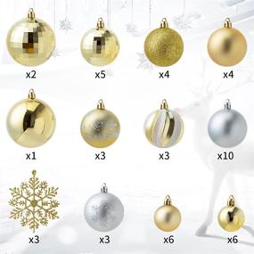 img 3 attached to Christmas Ornaments Assorted Shatterproof Decoration Seasonal Decor