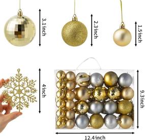 img 2 attached to Christmas Ornaments Assorted Shatterproof Decoration Seasonal Decor
