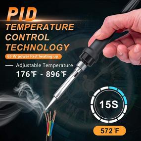 img 3 attached to 🔥 Merece Soldering Station: Adjustable Temperature Range of 176℉ to 896℉ for Efficient Soldering