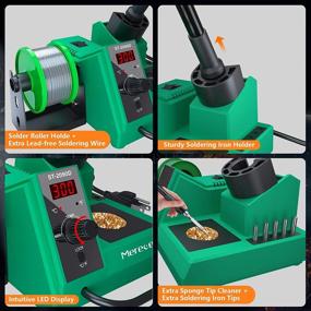 img 1 attached to 🔥 Merece Soldering Station: Adjustable Temperature Range of 176℉ to 896℉ for Efficient Soldering