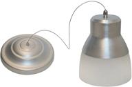 💡 exciting lighting iel-5778 glass pendant nickel ir led light, brushed nickel & frosted glass shade, battery operated with 24 leds included логотип