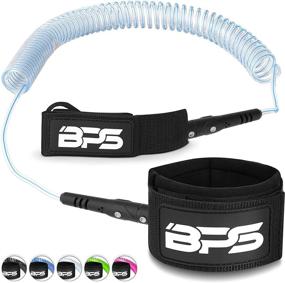 img 4 attached to 🌊 BPS 'Storm' Premium Surf SUP Leash 10ft Coiled Leash – Select Color and Bundle