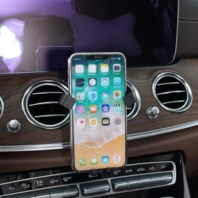 img 2 attached to 📱 Mercedes-Benz E-Class Phone Holder: Wireless Charging Air Vent Mount for iPhone X, 2018-2019 E-Class & More - Fits 5.5/6 in Smartphones