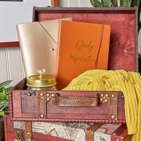 img 2 attached to 📦 Okuna Outpost: Antique Wooden Treasure Chest Box - Ideal for Home Decor and Storage (12.5 x 7.8 x 4.3 in)