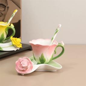 img 1 attached to Exquisite Porcelain Design Pink Beddinginn Crafted Collection: A Must-Have for Elegance and Charm