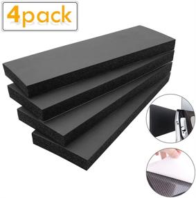 img 4 attached to 🚗 Waterproof Bumper Guard Protector | Self-Adhesive Foam Pad for Parking Vehicle | High Density Garage Wall Protector for Car Door Corner Edge | 11.8"x 3.9"x 0.8" | Kxuhivc