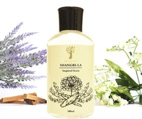 img 4 attached to Shangri-la Hotel Reed Diffuser Oil Refill - Lavender, Lily & Sandalwood Aromatherapy Blend for Relaxation, Stress Relief & Home Fragrance