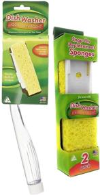 img 3 attached to 🧽 Efficient Cleaning with Arrow Liquid Detergent Dish Washer and 2 Pack Snap-On Replacement Sponges