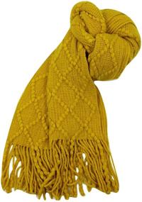 img 1 attached to 🧣 Kids' Knitted Scarf, Fashionable Cold Weather Accessories for Boys