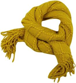 img 3 attached to 🧣 Kids' Knitted Scarf, Fashionable Cold Weather Accessories for Boys