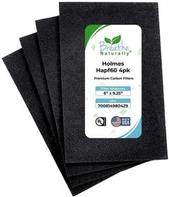 img 4 attached to Premium 4 Pack HAPF60 Replacement Carbon Filters - Enhanced Aftermarket Filter C for Maximum Efficiency