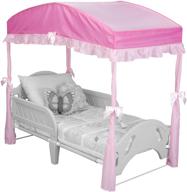 🎀 spark imagination with delta children pink canopy for toddler bed логотип