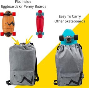 img 1 attached to 🎒 Eggboards Skateboard Backpack Laptop Bag: The Ultimate Backpack for Skateboarders