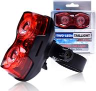 odahis bike taillights - high lumens bicycle led rear light - waterproof & impact resistant - user adjustable flash speed - professional grade quality logo