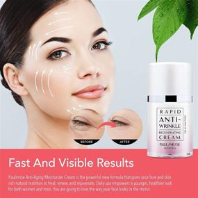 img 2 attached to 💧 Rapid Anti-Wrinkle Regenerating Cream: Hyaluronic Acid-Powered Wrinkle Remover for a Youthful Face - Day and Night Moisturizer for Forehead, Cheeks, and Crow's Feet (30ML / 1 FL OZ)