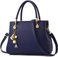 👜 fashionable leather shoulder satchel handbags & wallets for women in satchel-style logo