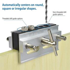 img 3 attached to 🔧 Woodworking Joints Tools: Self-Centering Doweling Jig Kit with 6 Drill Sleeves & Drill Guide Bushings Set - Ideal for DIY Projects