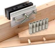 🔧 woodworking joints tools: self-centering doweling jig kit with 6 drill sleeves & drill guide bushings set - ideal for diy projects logo