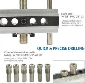 img 2 attached to 🔧 Woodworking Joints Tools: Self-Centering Doweling Jig Kit with 6 Drill Sleeves & Drill Guide Bushings Set - Ideal for DIY Projects