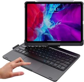 img 4 attached to Rotating Keyboard Case With Touchpad For IPad Pro 11 2021 3Rd Generation Tablet Accessories