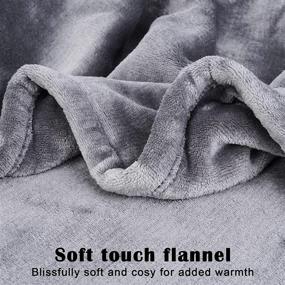 img 1 attached to 🔌 Eopecles Electric Blanket Heated Throw - Reversible Flannel, 72"x84" - Auto-Off, 3 Heating Levels - ETL Certified - Grey, Machine Washable - Ideal for Home and Office