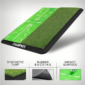 img 3 attached to CHAMPKEY Dual Turf Hitting Synthetic Training