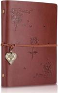 📔 rose brown a5 vintage leather journal: refillable diary notebook with 200 blank pages for girls, women, travelers - sketchbook, planner, and more! logo