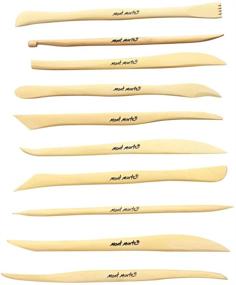 img 2 attached to Mont Marte Boxwood Mini Clay Modeling Tools 10 Piece Set - 20 Double Ended Pieces for Cutting, Carving, and Smoothing Clay - Ideal for Clay Modeling and Sculpting