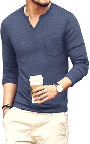 img 2 attached to NITAGUT Casual Sleeve Pocket T-Shirts: Trendy Men's Clothing in T-Shirts & Tanks