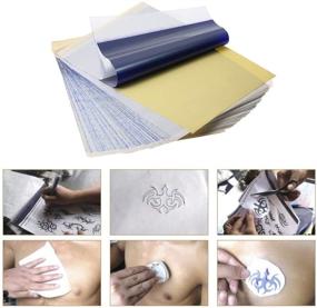 img 1 attached to 🖨️ Yuelong 15 Sheets Tattoo Transfer Paper: Premium Thermal Stencil Paper for DIY Tattoo Tracing - 4 Layers, 8 1/2" x 11" - Tattoo Supplies