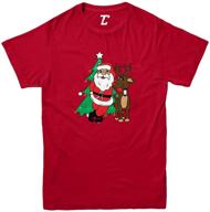 🎅 christmas santa youth t-shirt - santa, reindeer & elf design logo