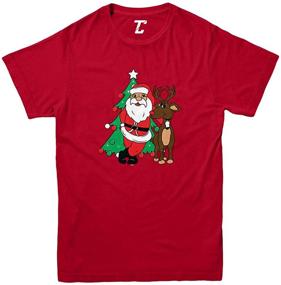 img 2 attached to 🎅 Christmas Santa Youth T-Shirt - Santa, Reindeer & Elf Design