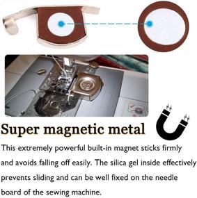 img 1 attached to 🧲 Magnetic Seam Guide Set - 6 Pieces Sewing Machine Attachments for Accurate Seam Allowances and Precise Straight Line Sewing