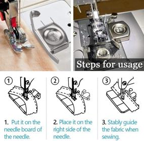 img 2 attached to 🧲 Magnetic Seam Guide Set - 6 Pieces Sewing Machine Attachments for Accurate Seam Allowances and Precise Straight Line Sewing